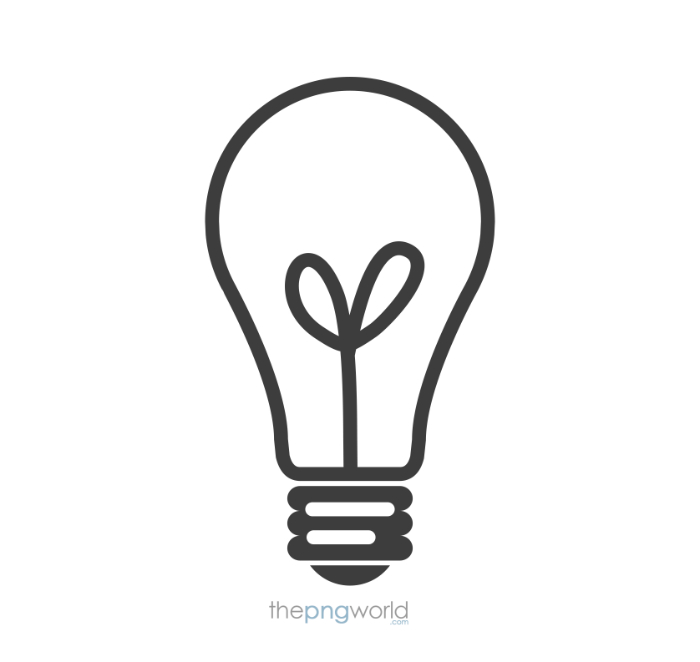 Bulb Icon Black Border Transparent PNG bulb,idea,light,energy,electricity,border,electrical,icon,plain